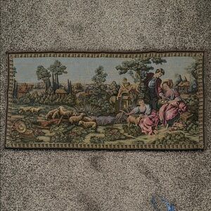 Pastoral Scene Wall Tapestry